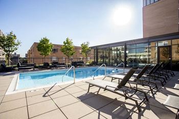 Resort style swimming pool